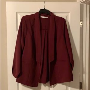 JustFab maroon blazer.